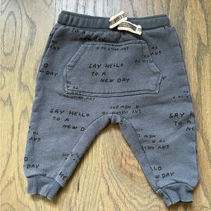 Boys Zara all over print joggers - Size 6-9 Months